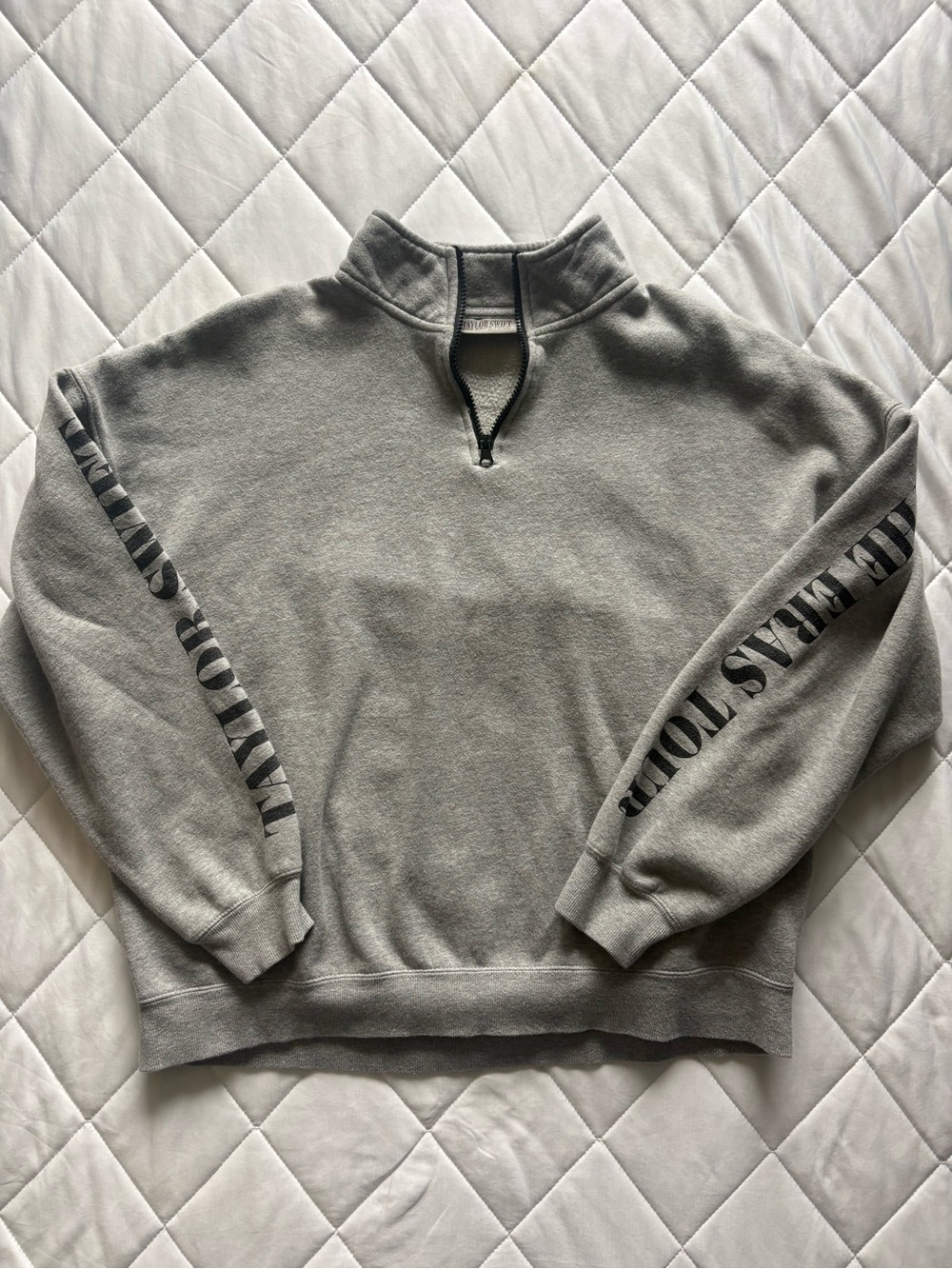 Taylor Swift The Eras Tour Gray Quarter Zip Sweatshirt